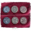 Larp-Münzset Steampunk (9 Münzen)
