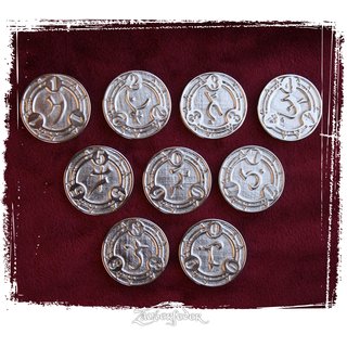 Larp-Münzset Arkane Symbole