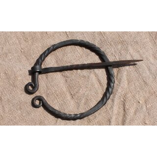 Ringfibel, handgeschmiedet, tordiert, einfach gerollt