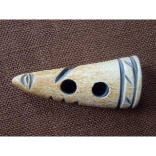 Hornknopf hellbraun, ca. 4 cm (1 Stk.)