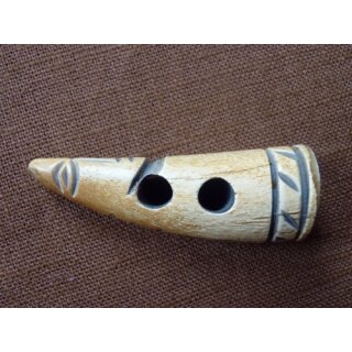 Hornknopf hellbraun, ca. 5 cm (1 Stk.)