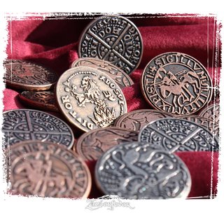 Larp-Münzset Mittelalter (9 Münzen)