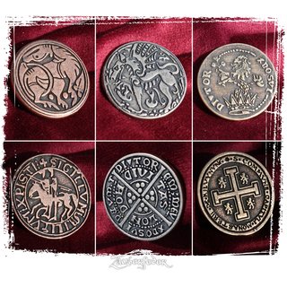 Larp-Münzset Mittelalter (9 Münzen)